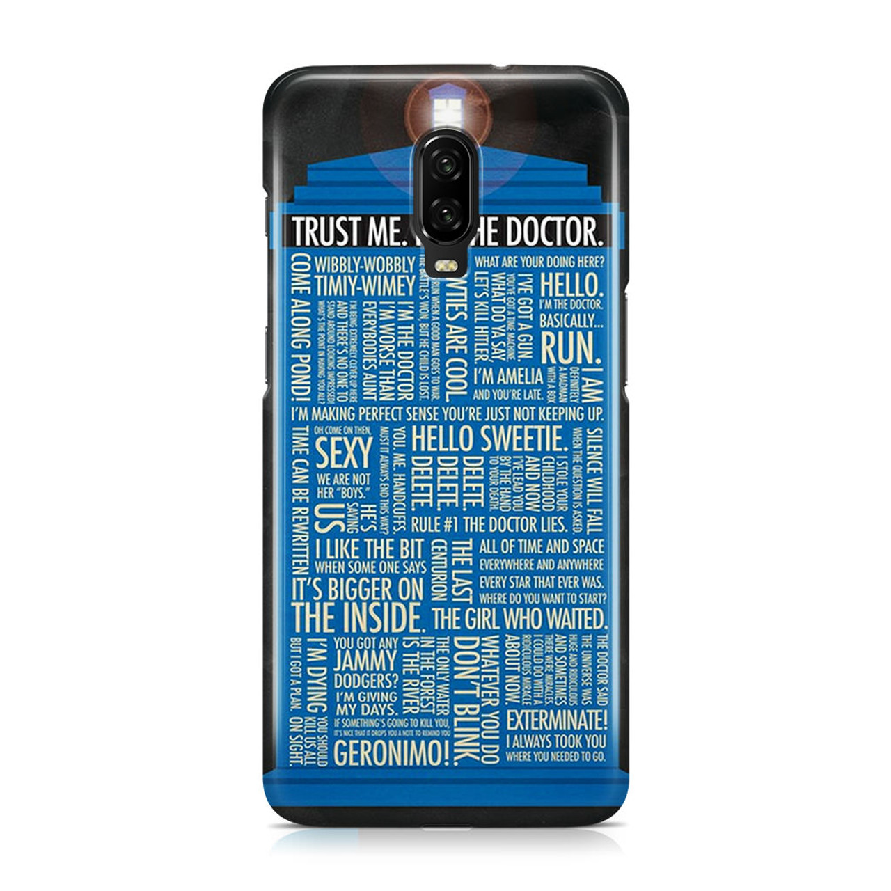 Doctor Who Quotes Trust Me Im Doctor Oneplus 6t Case Caseshunter