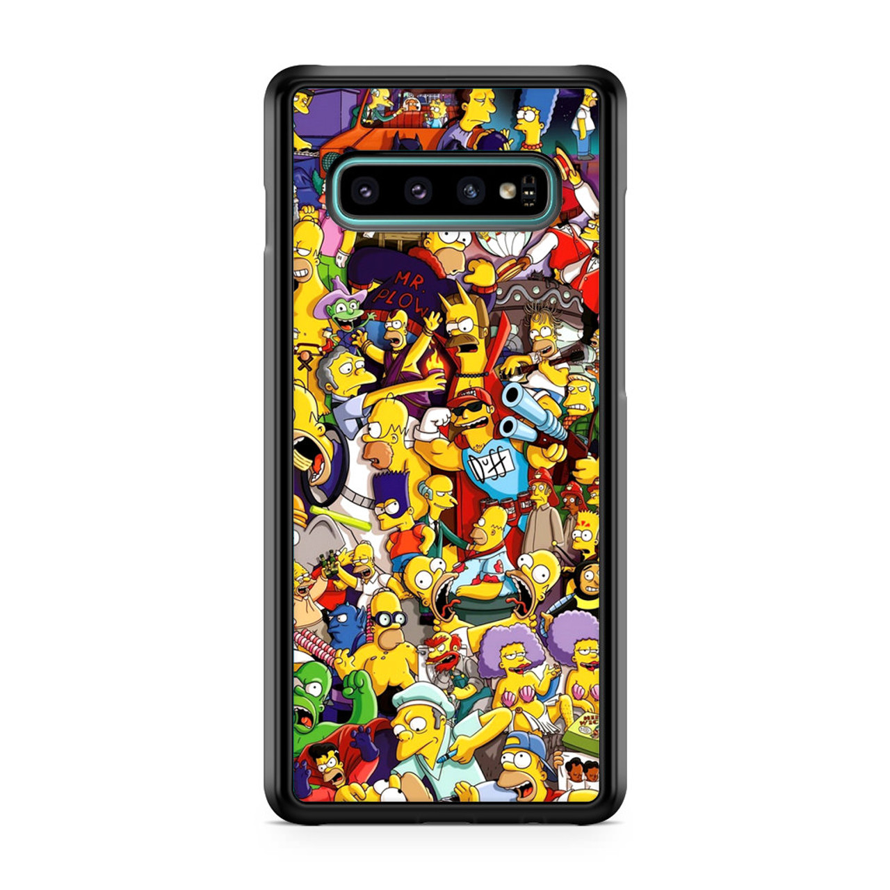 The Simpsons Characters Samsung Galaxy S10 Plus Case - CASESHUNTER