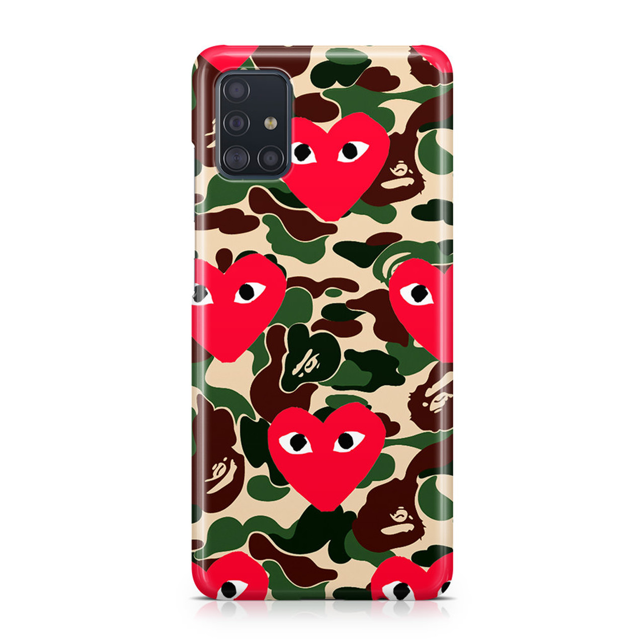 Comme Des Garcons Logo With Bape Army Pattern Duvet Cover 60 OFF