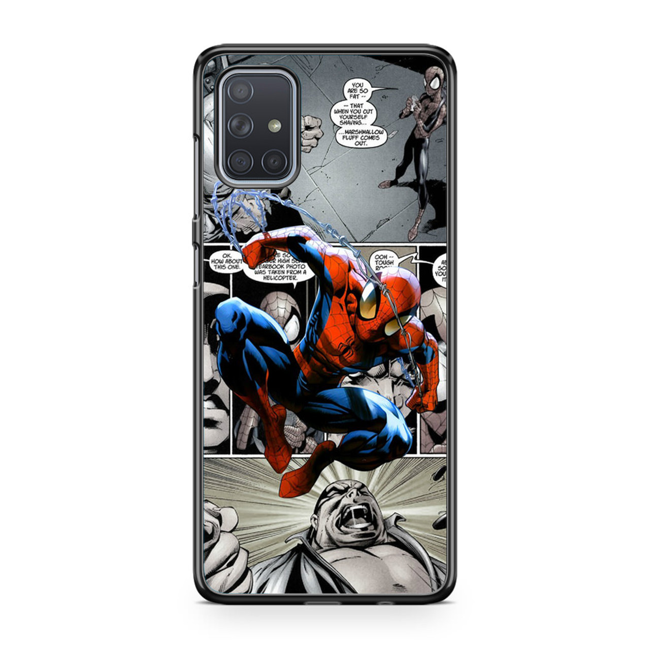 Spiderman Comics Wallpaper Samsung Galaxy A71 Case - CASESHUNTER