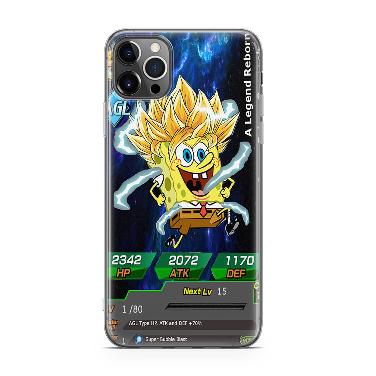 Super Saiyan Spongebob iPhone 12 Pro Case - CASESHUNTER