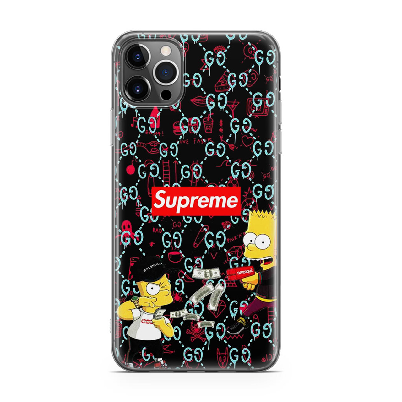 Bart Sup Bape Camo iPhone 12 Pro Max Case - CASESHUNTER