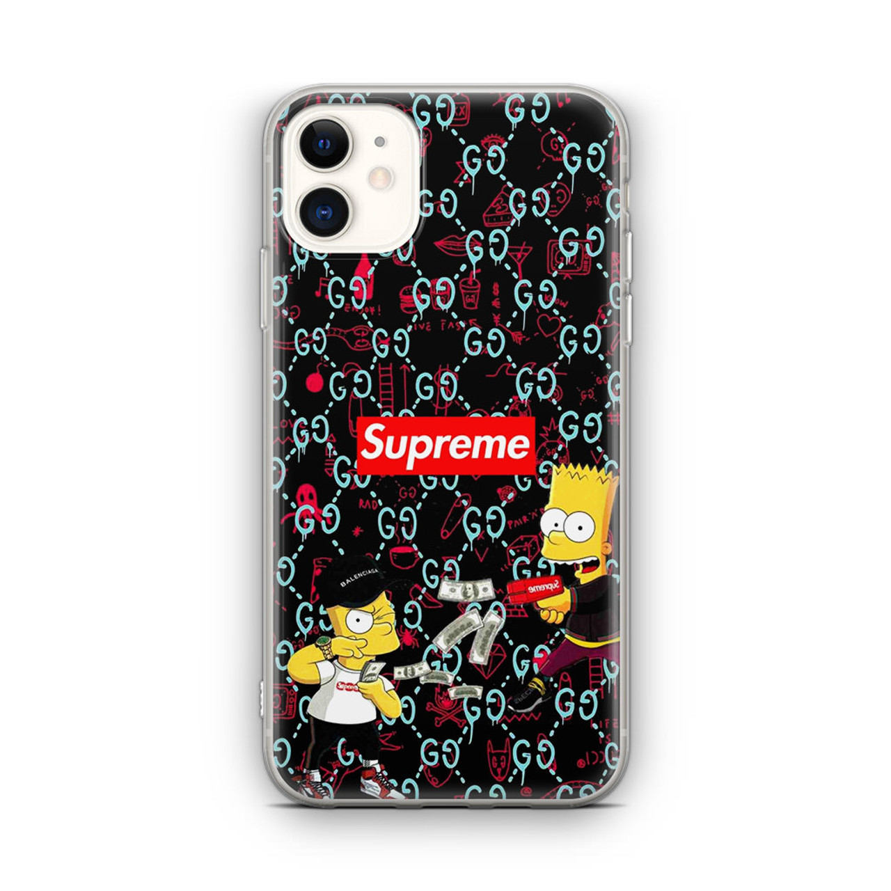 Bart Sup Bape Camo iPhone 12 Case - CASESHUNTER