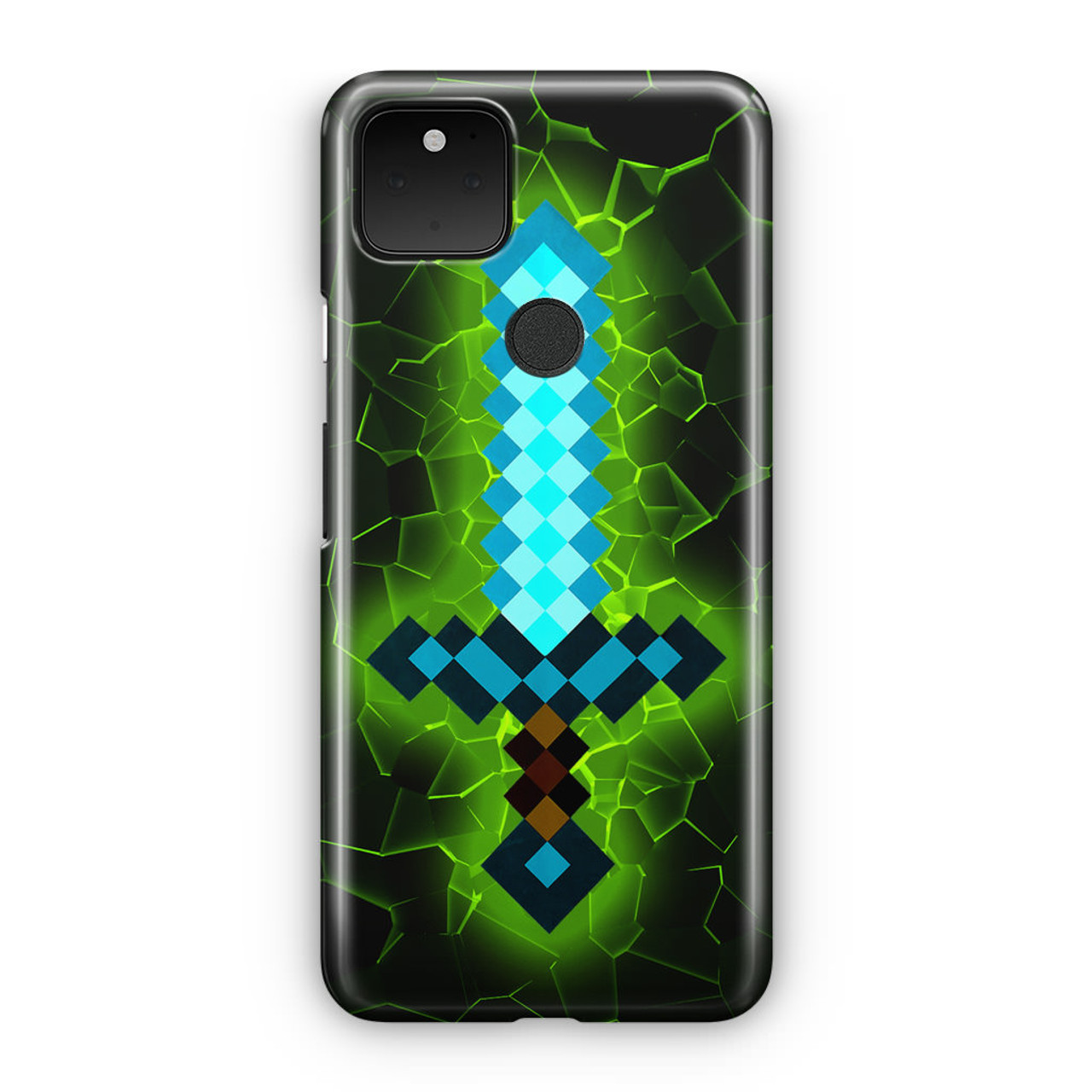 Minecraft Diamond Sword Google Pixel 5 Case - CASESHUNTER