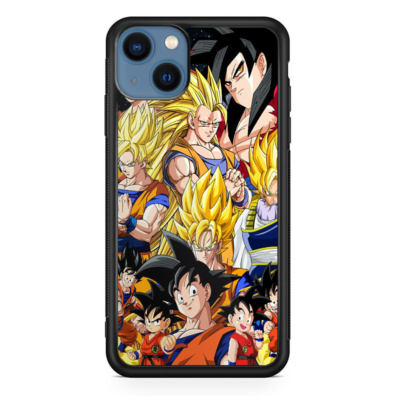 Dragon Ball Z Son Goku Collage iPhone 13 Mini Case - CASESHUNTER