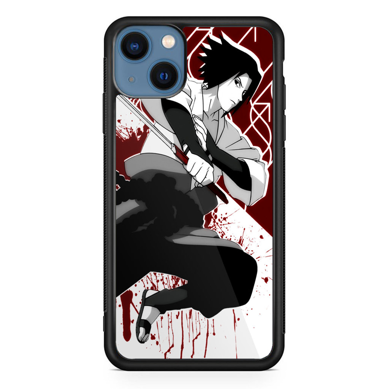 Anime Naruto Sasuke Uchiha iPhone 13 Case - CASESHUNTER