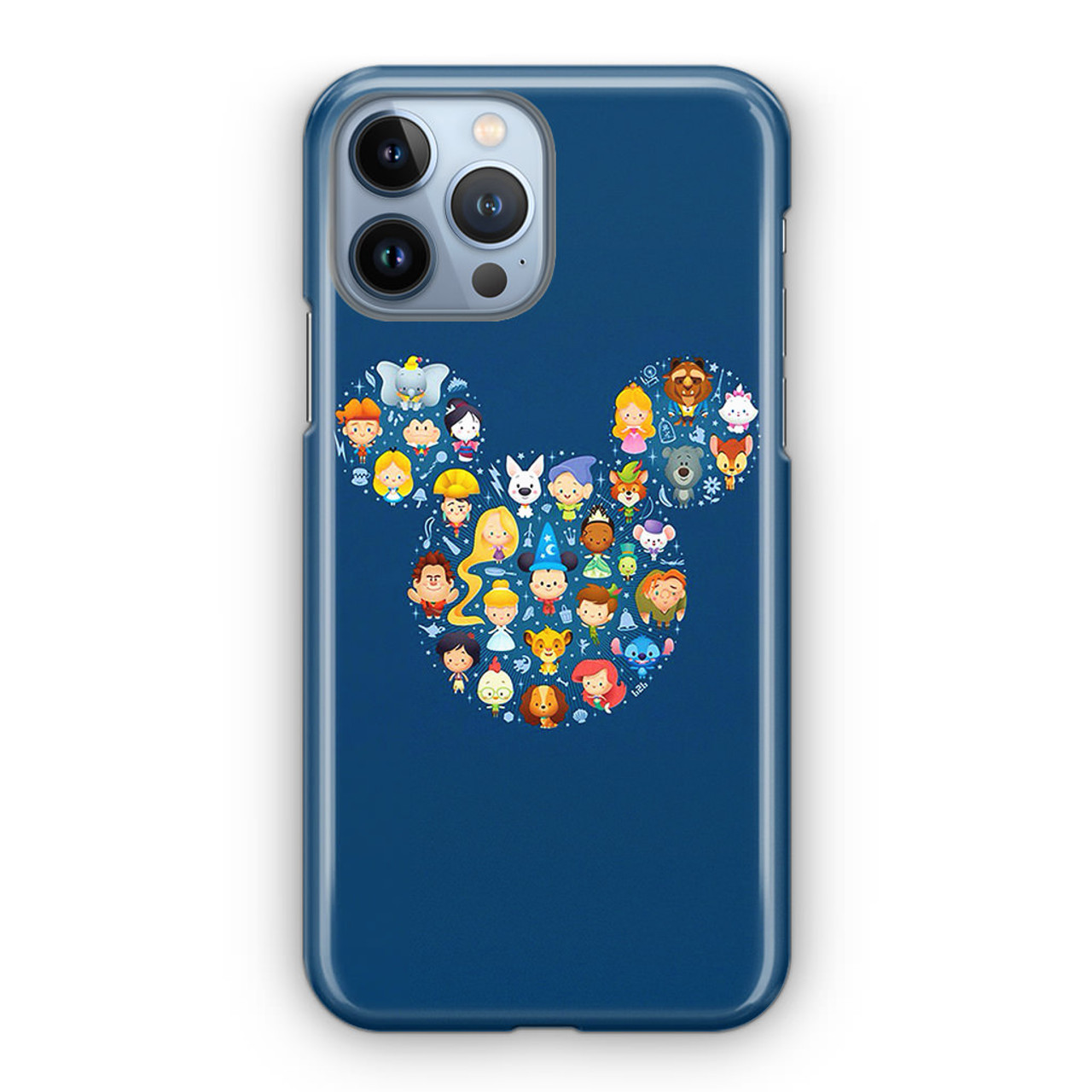 for iPhone 13 Pro Max Case Cute Cartoon Character Stickers Collage