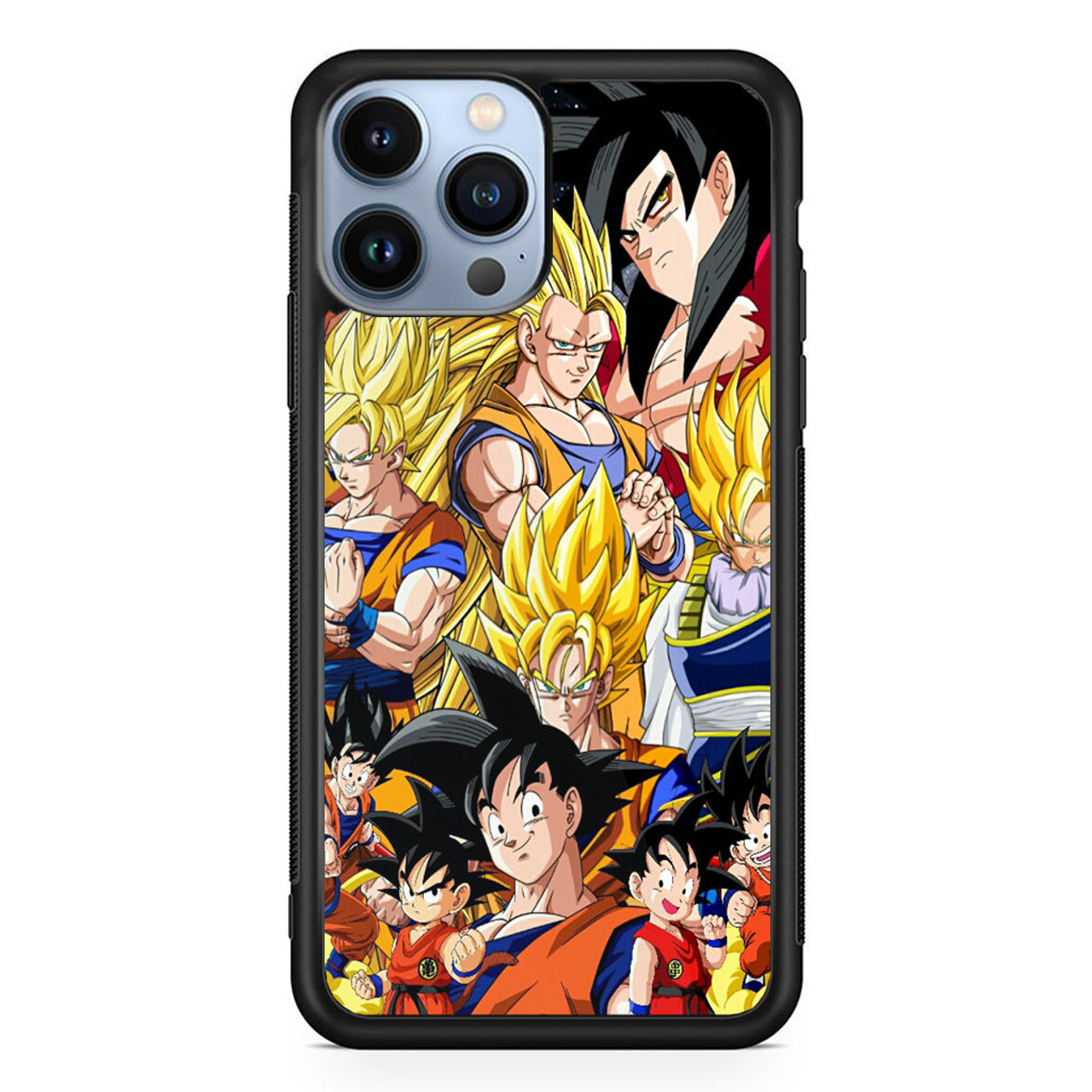 Dragon Ball Z Son Goku Collage iPhone 13 Pro Case - CASESHUNTER