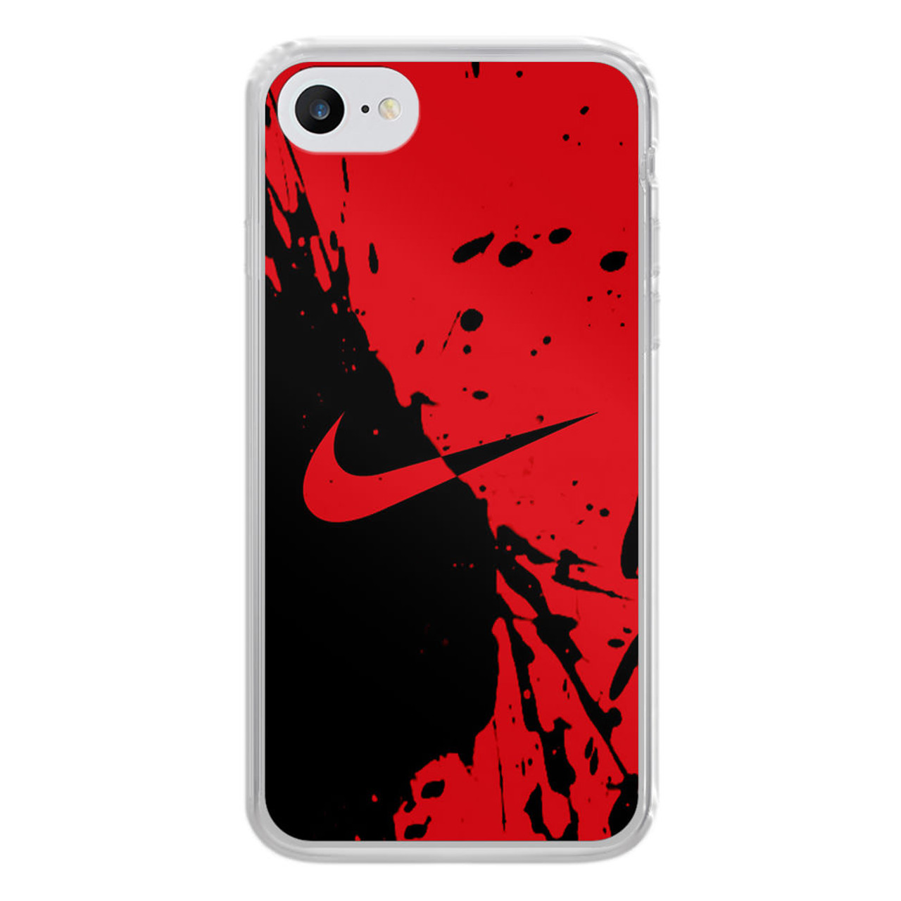kiem Glad Toerist Nike Red and Black iPhone SE 3rd Gen 2022 Case - CASESHUNTER