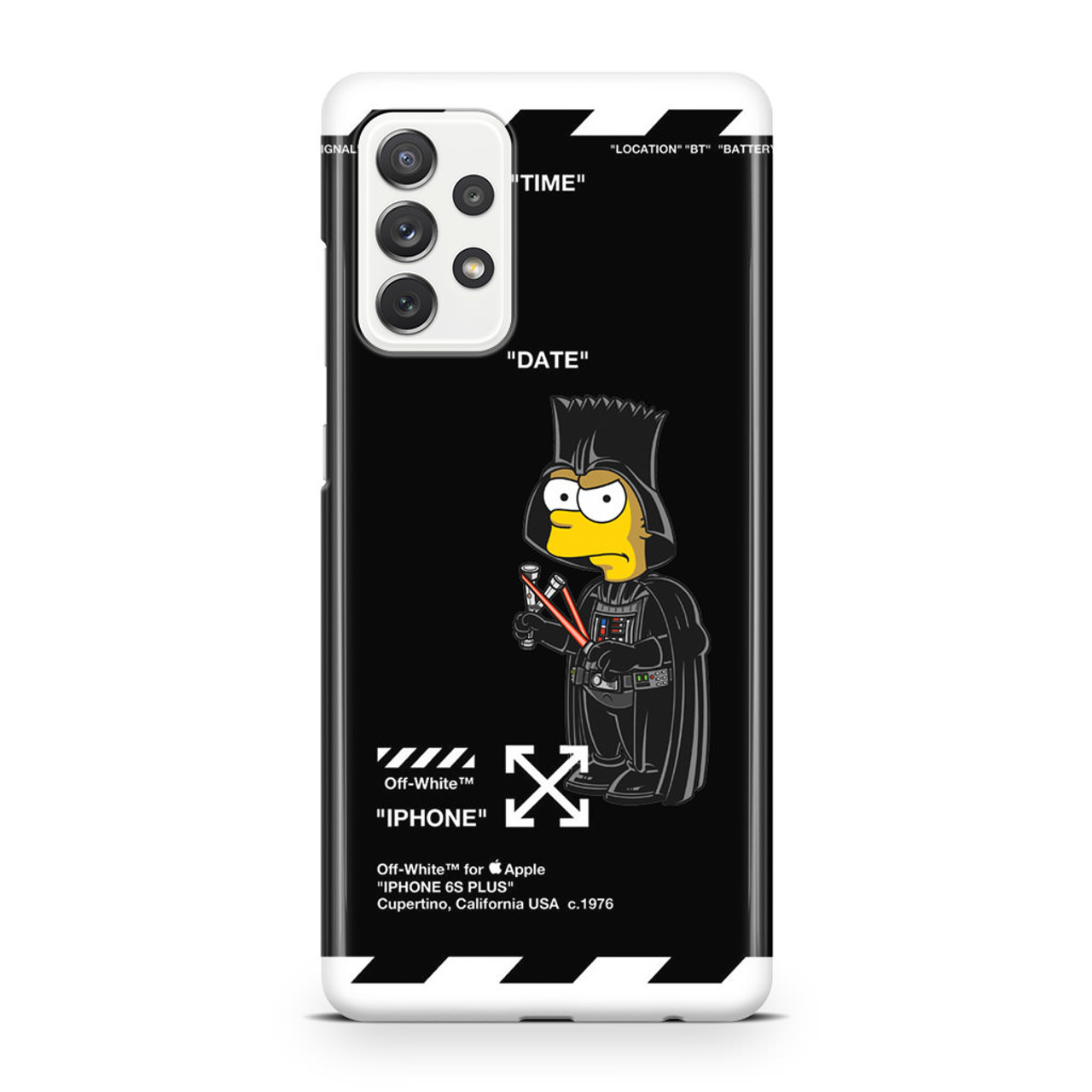 Bart Off White Darth Vader Mode Samsung Galaxy A52 Case - CASESHUNTER