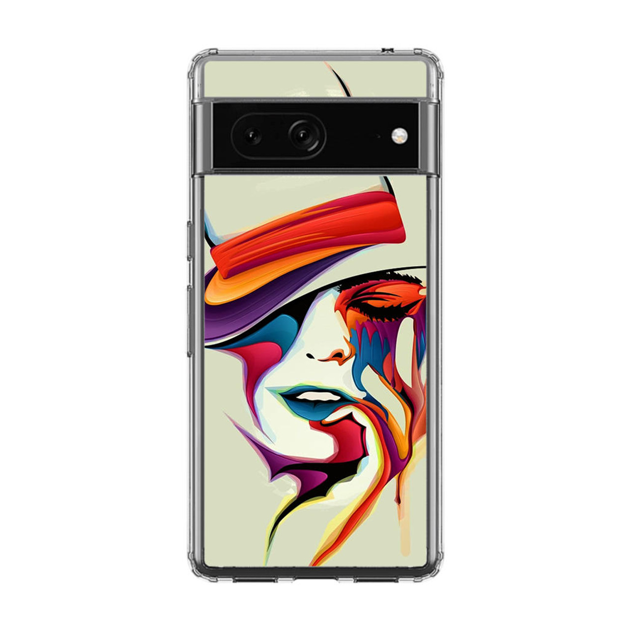 Face Vector Art Google Pixel 7 Pro Case - CASESHUNTER