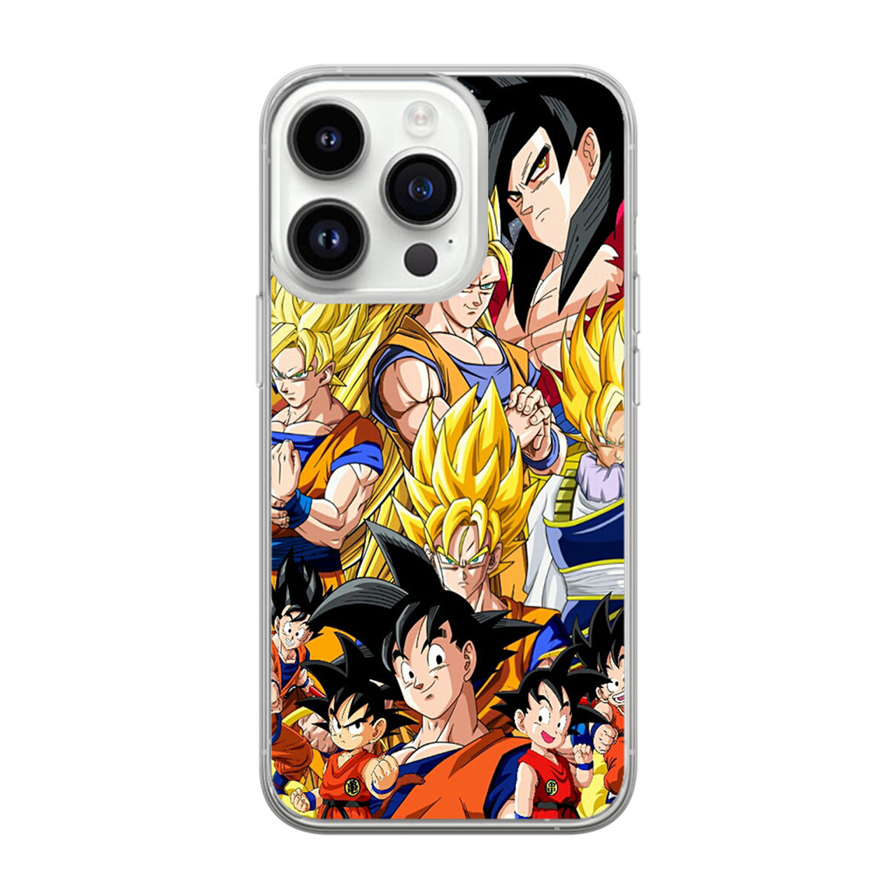 Dragon Ball Z Son Goku Collage iPhone 14 Pro Case - CASESHUNTER