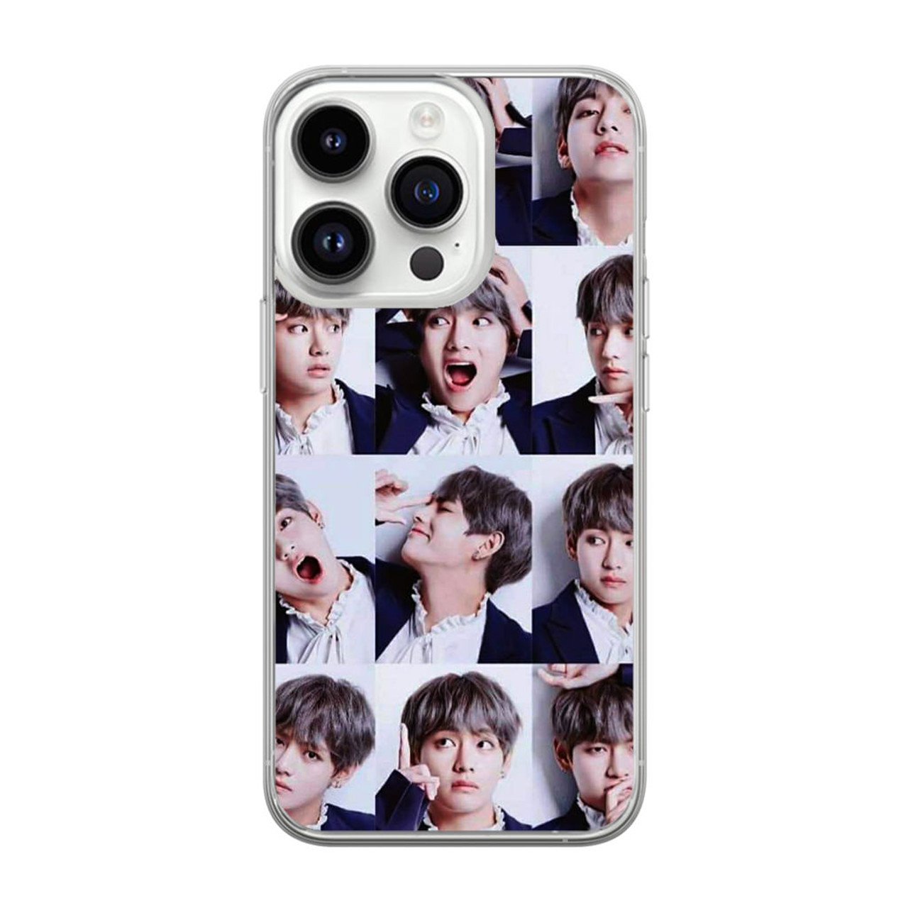 Kim Tae Hyung Collage iPhone 14 Pro Case - CASESHUNTER