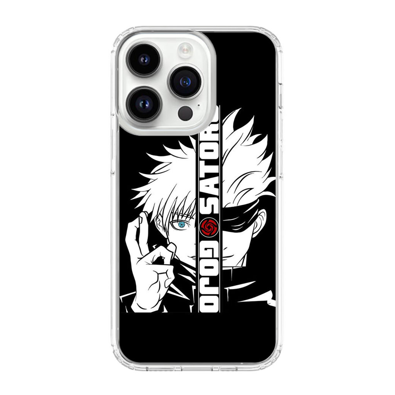 Gojo Satoru Anime Jujutsu Kaisen Black White iPhone 14 Pro Case ...