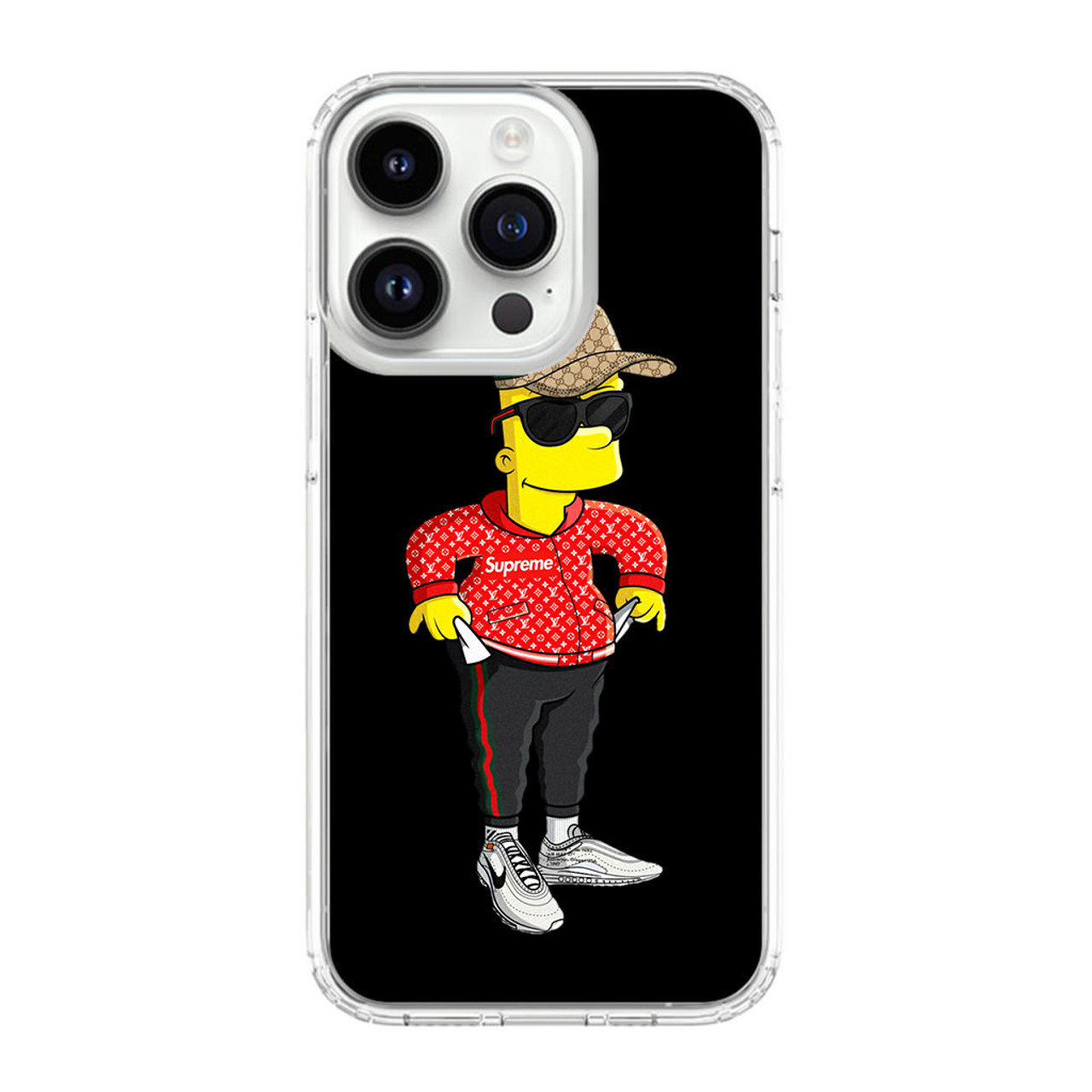 Bart Super Hypebeast LV Sup iPhone 14 Pro Max Case - CASESHUNTER