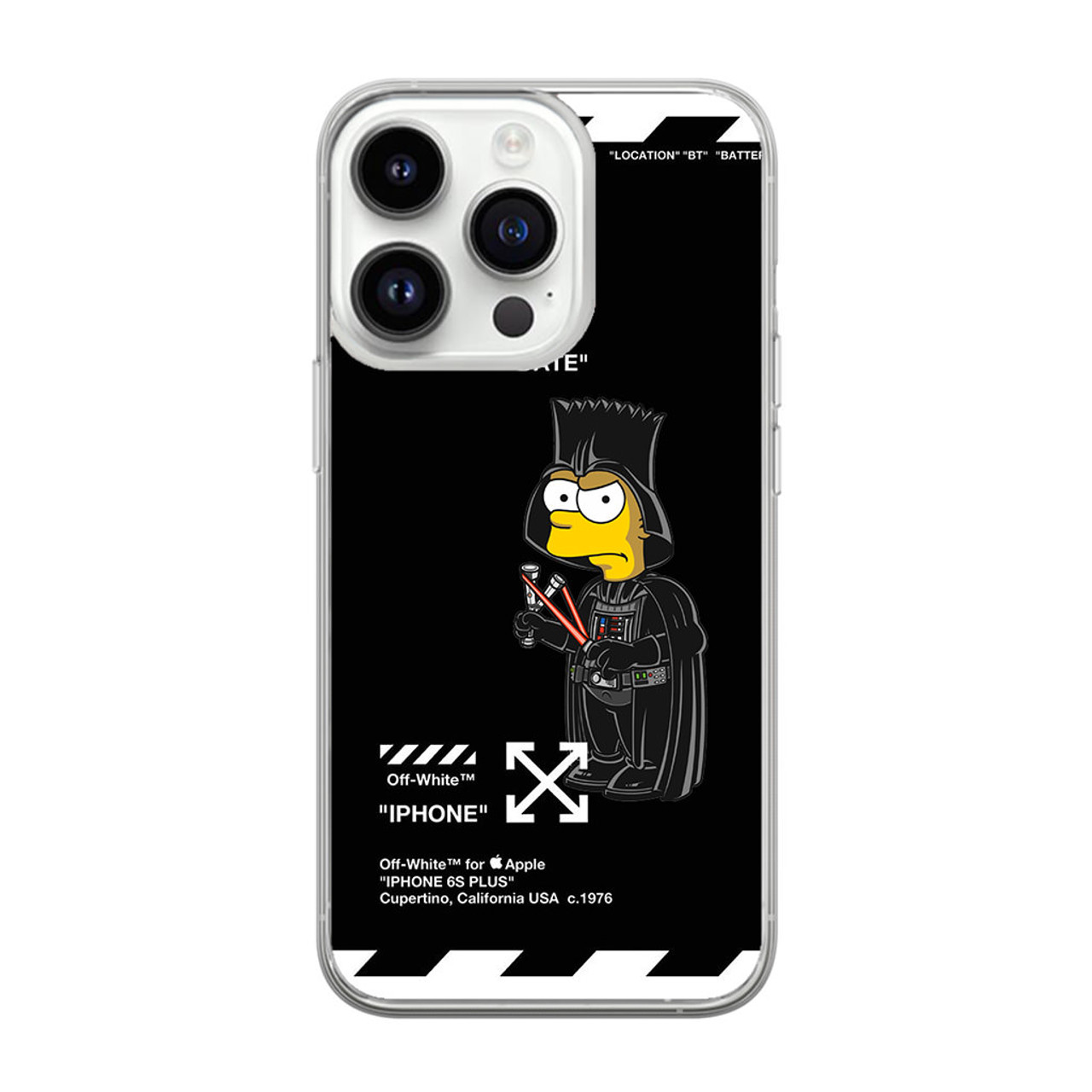 Bart Off White Darth Vader Mode iPhone 14 Pro Max Case - CASESHUNTER