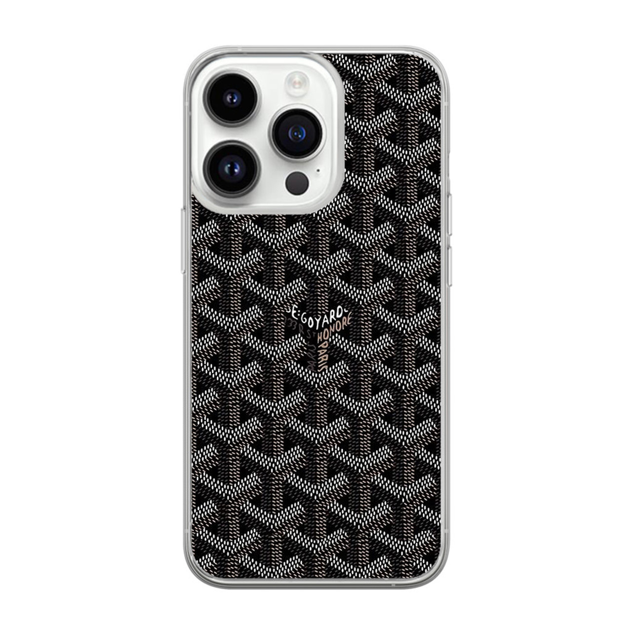 LOUIS VUITTON PATTERN GRAY iPhone 14 Pro Max Case Cover