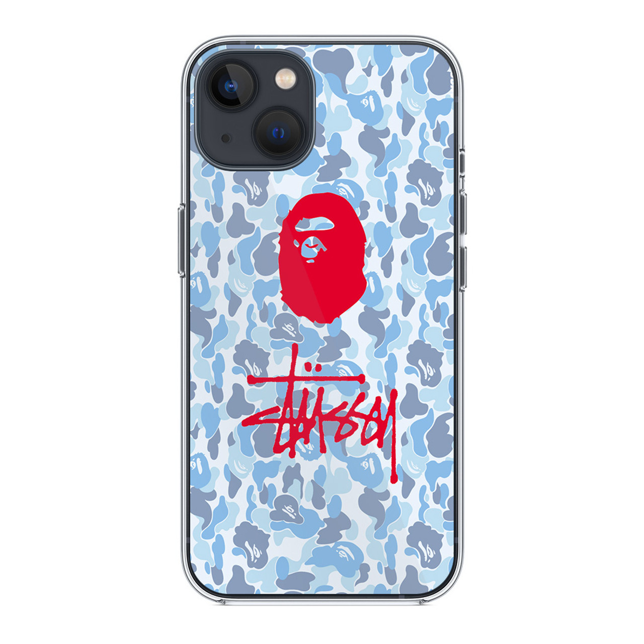 Bape X Stussy iPhone 14 Plus Case - CASESHUNTER