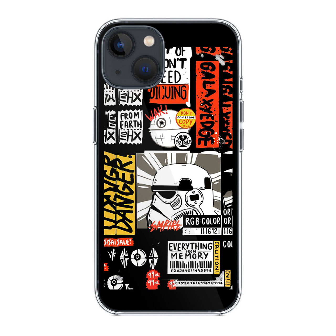 Star Wars Stiker iPhone 14 Plus Case - CASESHUNTER