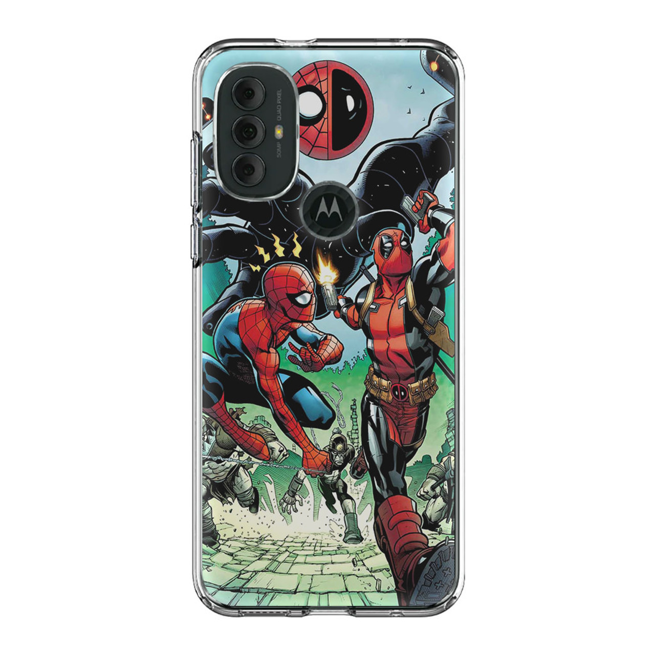 Spiderman Deadpool Comics Motorola Moto G Power 2022 Case