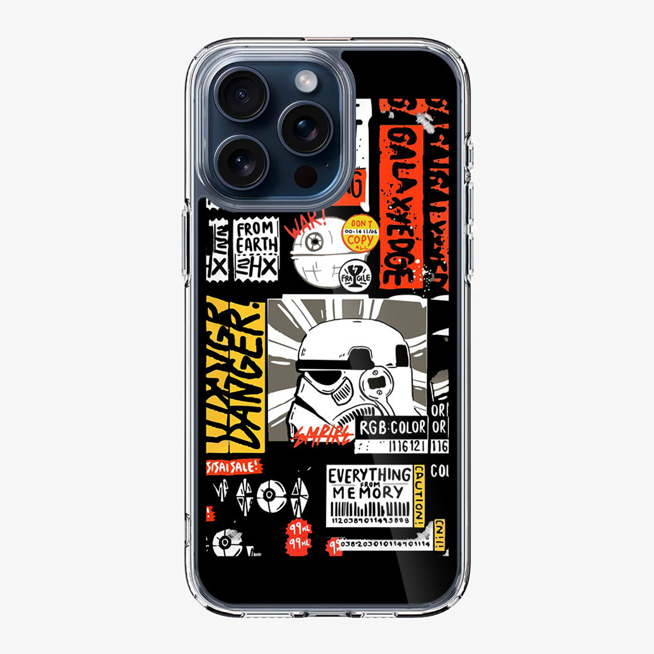 Star Wars Stiker iPhone 15 Pro Case - CASESHUNTER