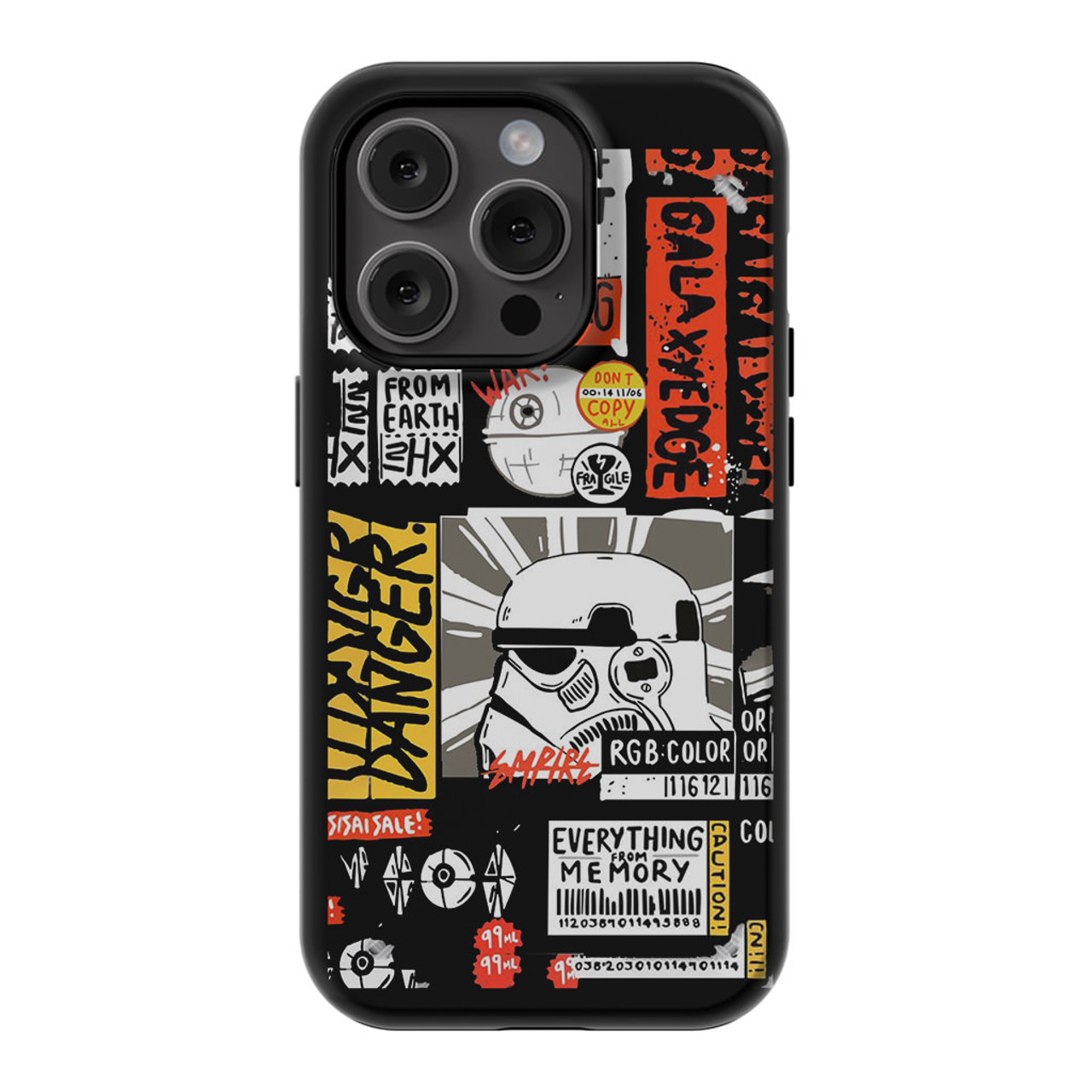 Star Wars Stiker iPhone 15 Pro Case - CASESHUNTER
