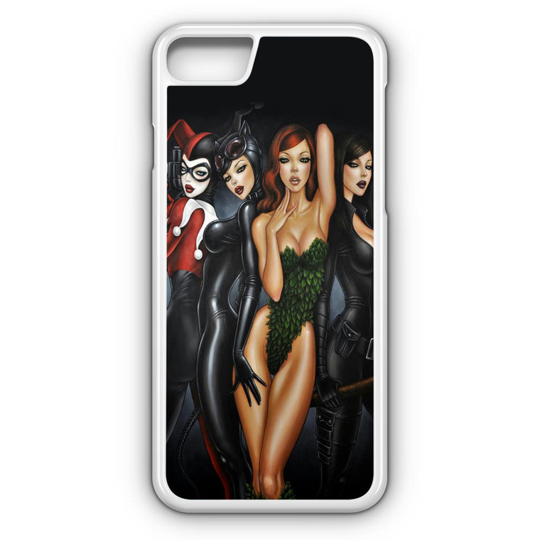 Poison Ivy, Harley Quinn,batgirl and Catwoman iPhone 7 Case