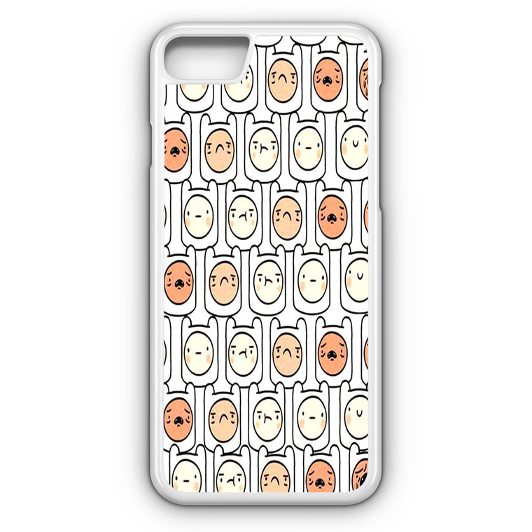 Adventure Time Finn's Face Pattern iPhone 7 Case