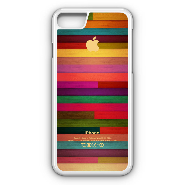 Colorful Wood Pattern iPhone 7 Case