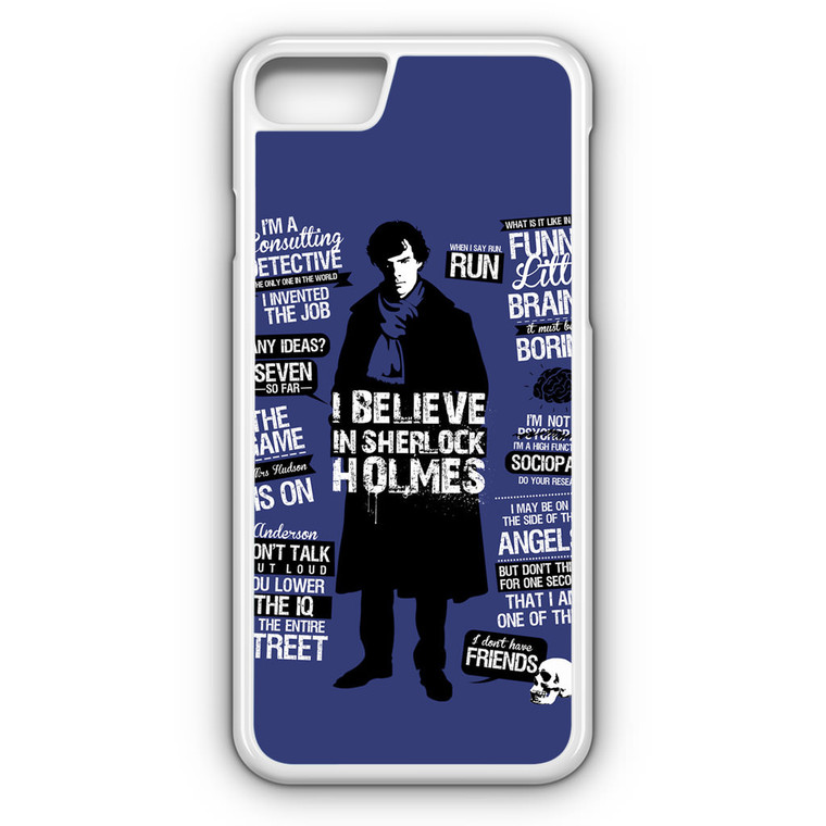 Sherlock Holmes Detective Quotes iPhone 7 Case