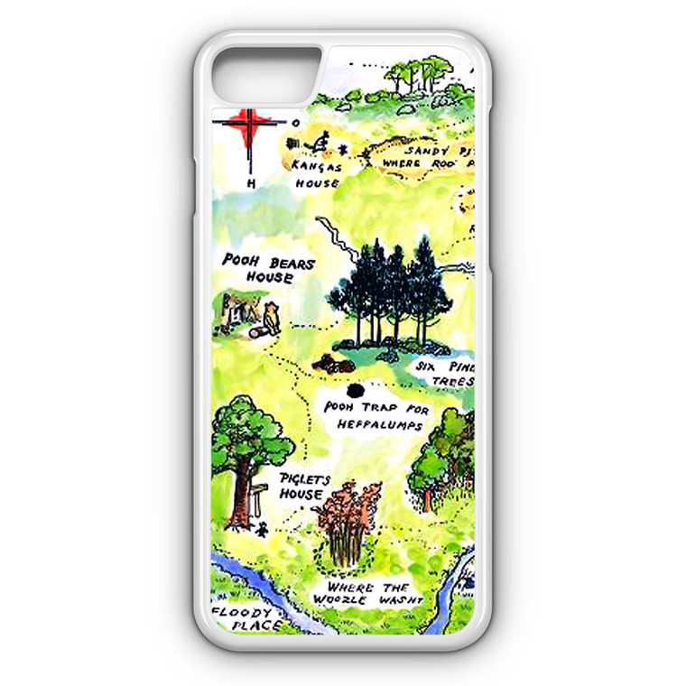 Winnie the Pooh Hundred Acre Woods Map iPhone 7 Case