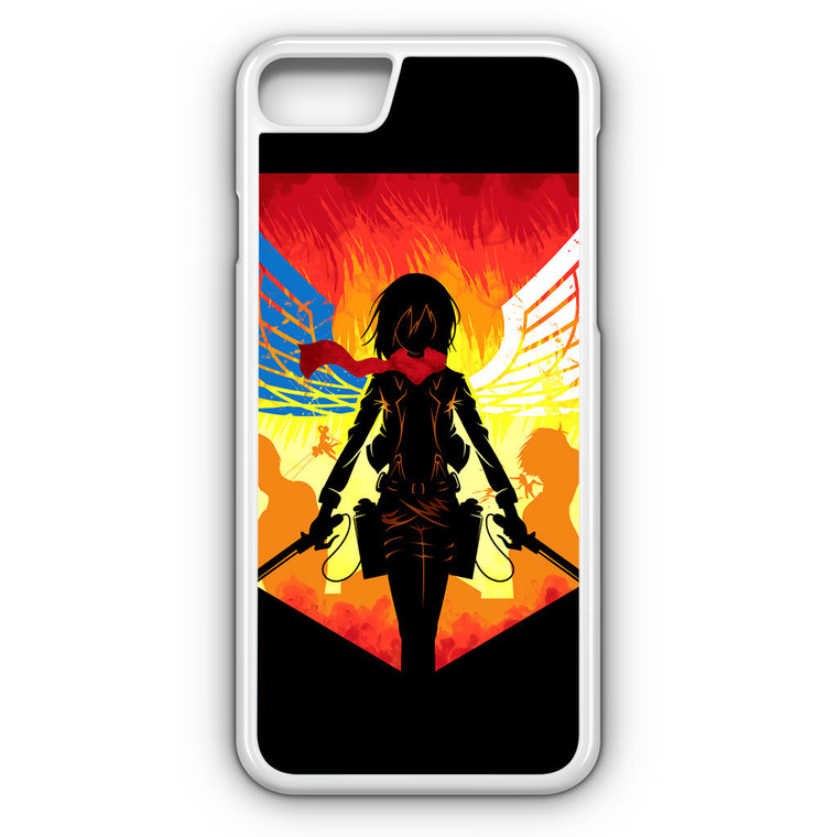 Attack On Titan Mikasa Shillouete iPhone 7 Case
