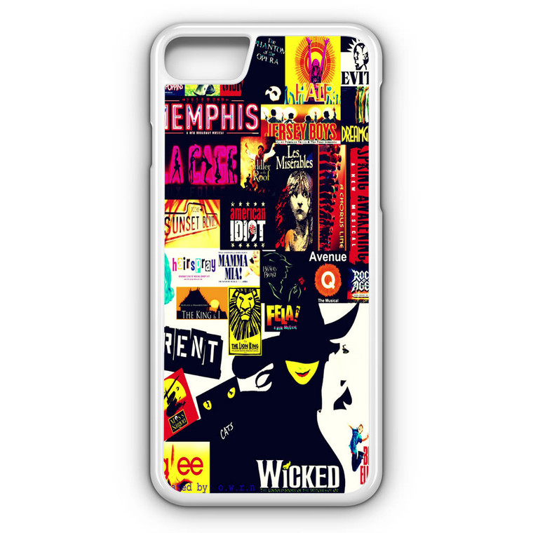 Broadway Musical Collage iPhone 8 Case