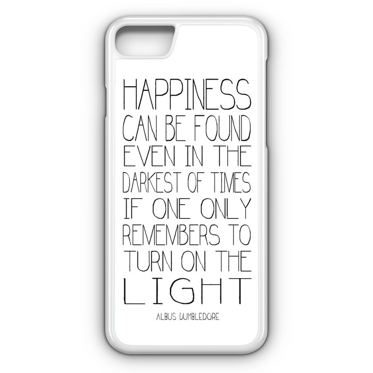 Albus Dumbledore Quotes in White iPhone 8 Case