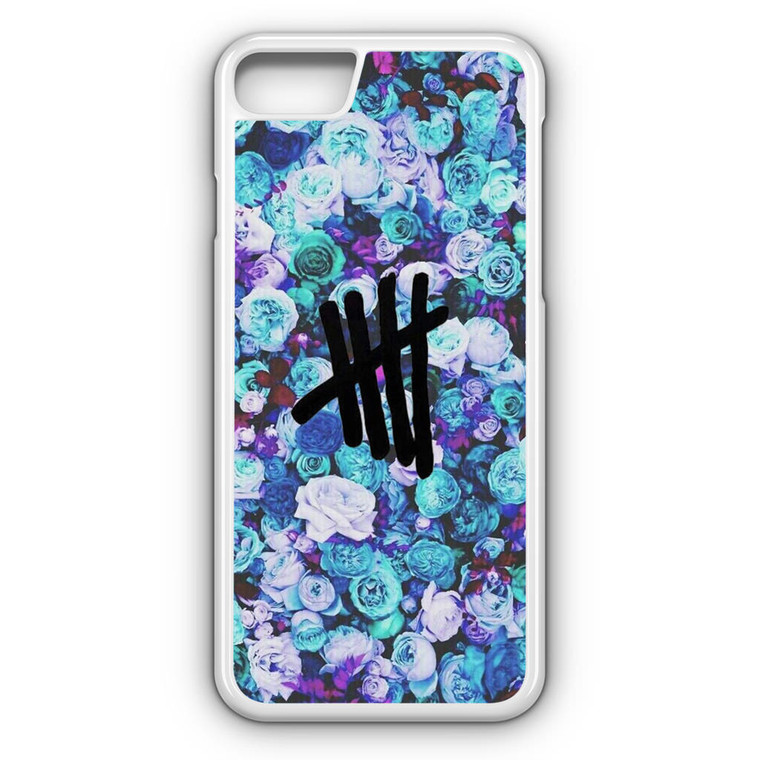 5SOS Logo Natural Flower iPhone 8 Case