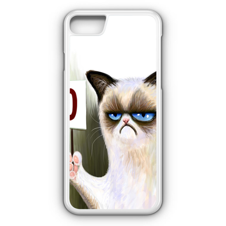 Angry cat grumpy iPhone 8 Case