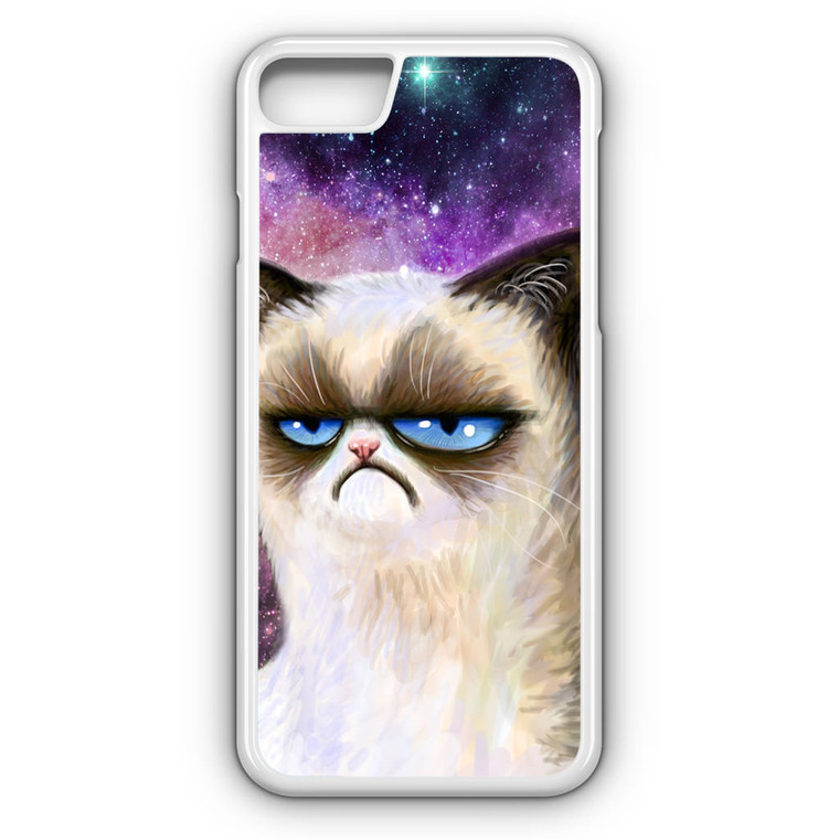 Angry Cat Grumpy Nebula iPhone 8 Case