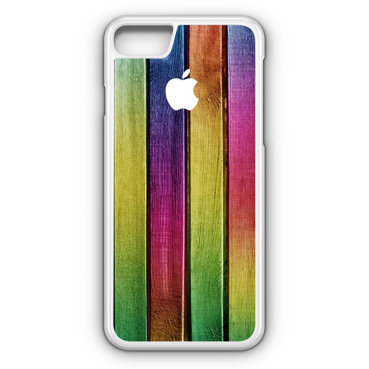 Colorful Wood Background iPhone 8 Case