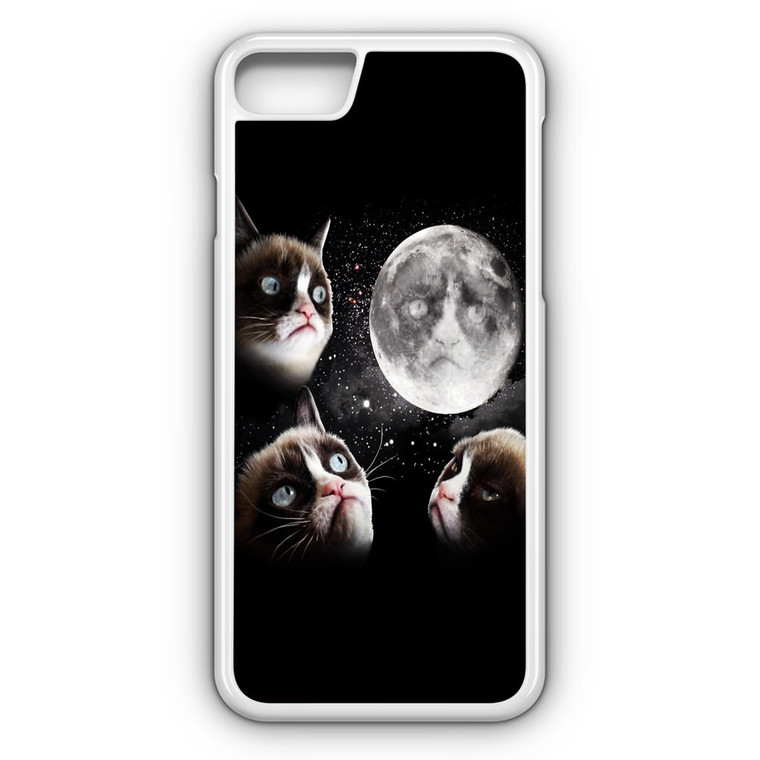 Grumpy Cat and The Moon iPhone 8 Case