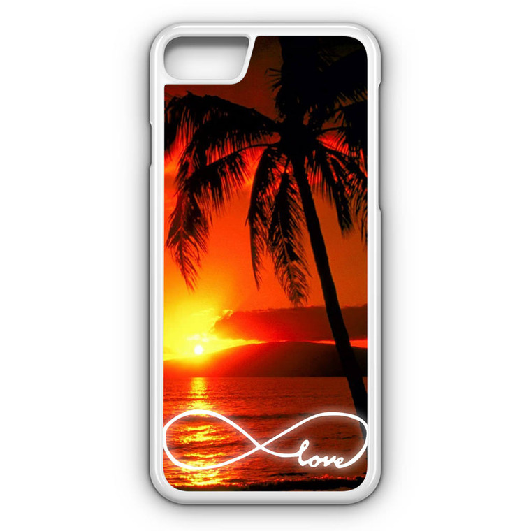 Infinity Love Sunset Beach iPhone 8 Case