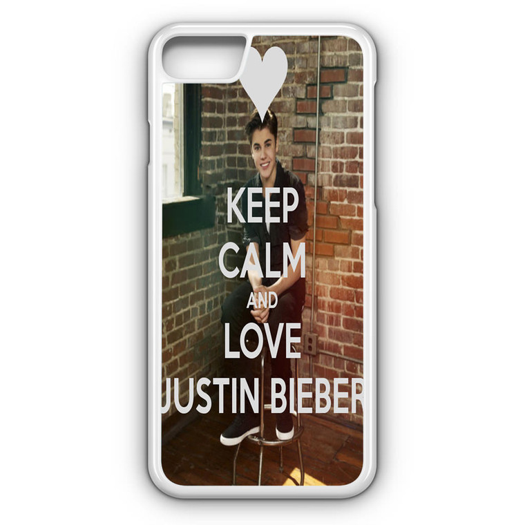 Keep Calm and Love Justin Bieber iPhone 8 Case