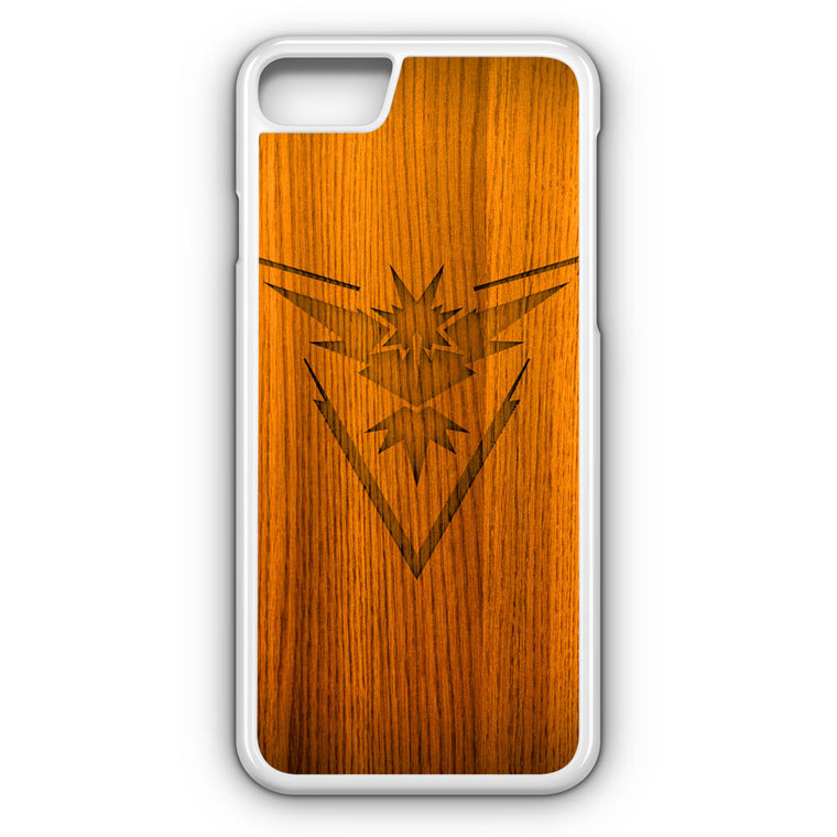 Pokemon Go Instinct Logo on Wood iPhone 8 Case