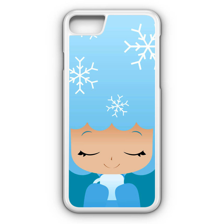 Winter Afro Girl iPhone 8 Case