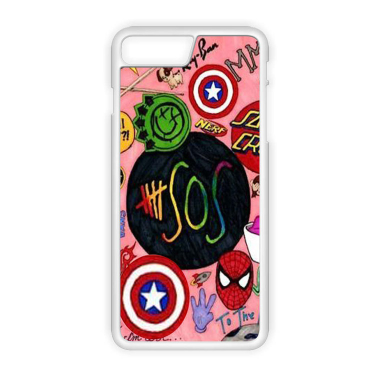 5 SOS Superheroes iPhone 8 Plus Case