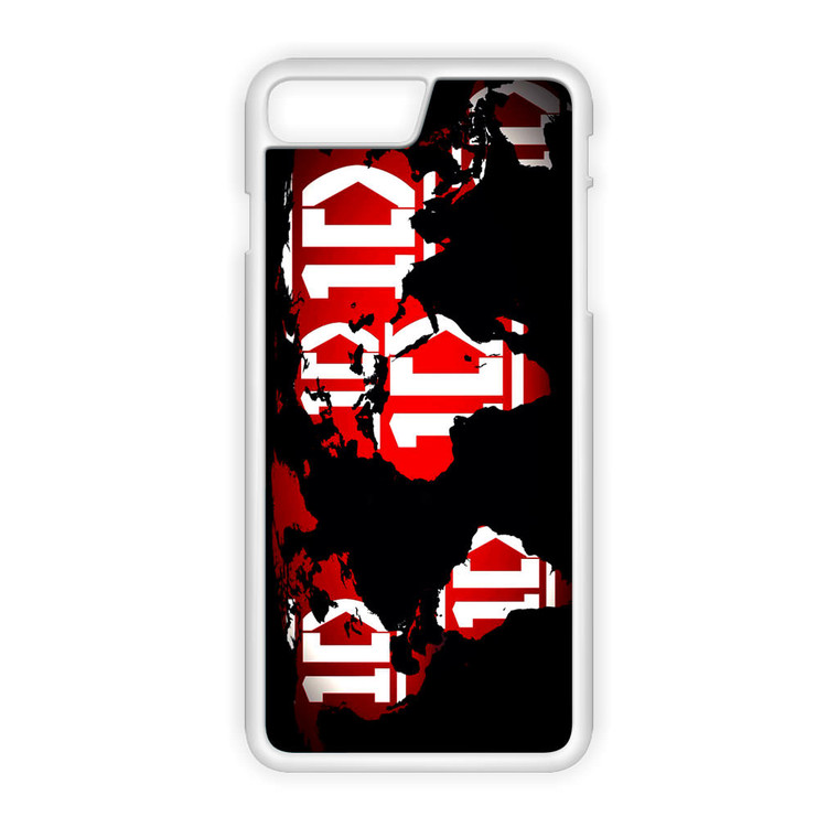 1D Map World iPhone 8 Plus Case