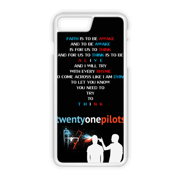Twenty One Pilots - Car Radio Lyrics iPhone 8 Plus Case