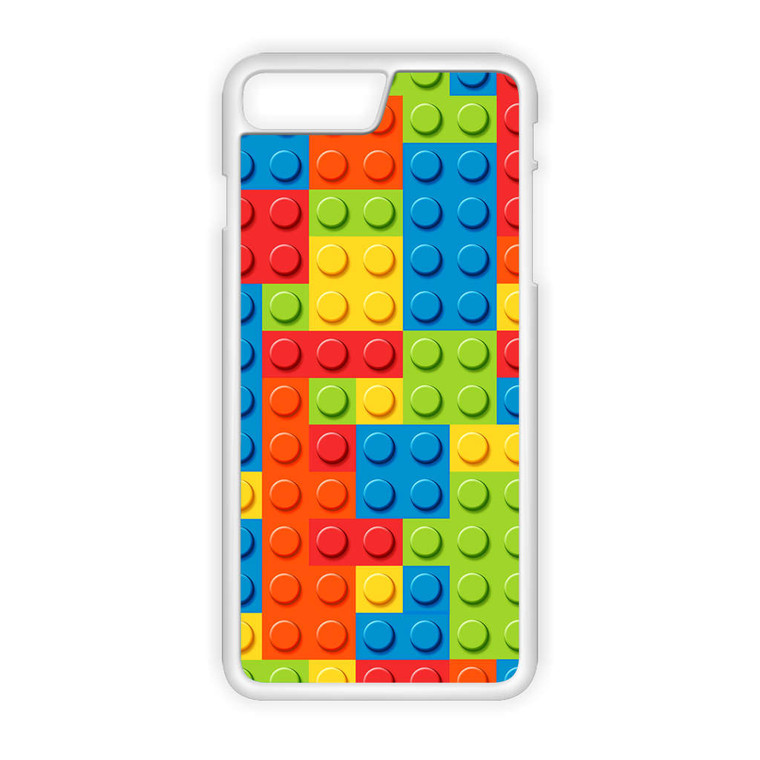 Blocks Rainbow Lego Art Pattern iPhone 8 Plus Case