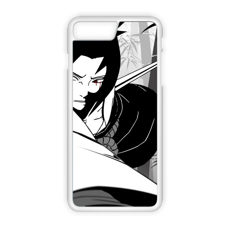 Naruto Sasuke Uchiha B&W iPhone 8 Plus Case