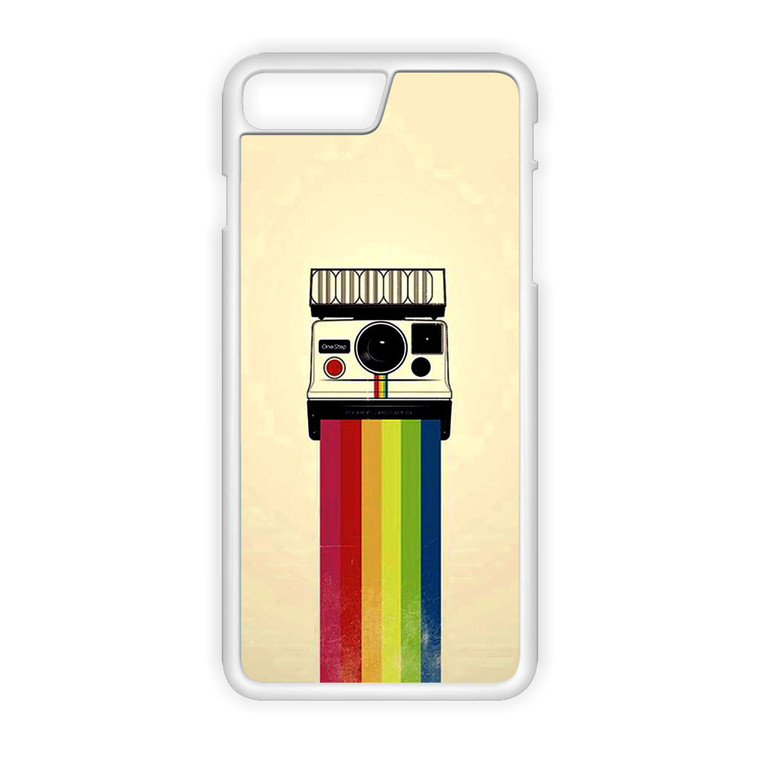 Polaroid Camera Colorful Rainbow iPhone 8 Plus Case