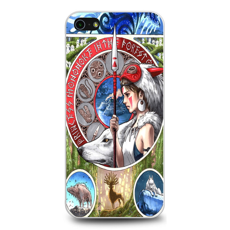 Princess Mononoke Noveau iPhone 5/5S/SE Case
